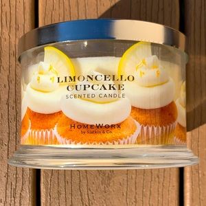 🔥HOST PICK🔥🆕HARRY SLATKIN HOMEWORX LIMONCELLO CUPCAKE 4 WICK 18oz CANDLE NWT!